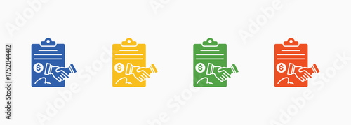 Transportation Icon Set Color Multiple Style Collection