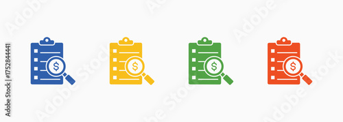 Stomach Icon Set Color Multiple Style Collection