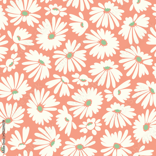 Abstract floral pattern perfect for textile design,