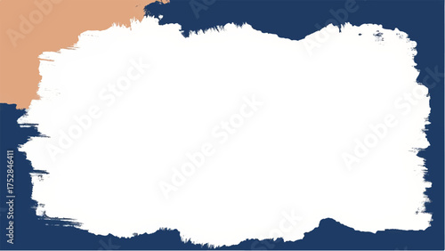 Quadro em tela Colorful paint splash background with copy space for text