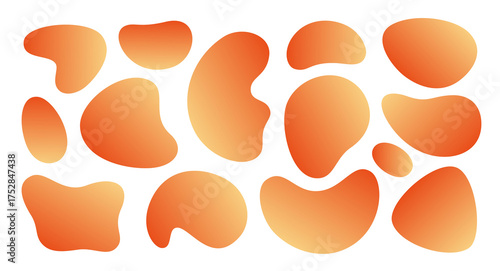 Konstfotografi Abstract fluid gradient shapes
