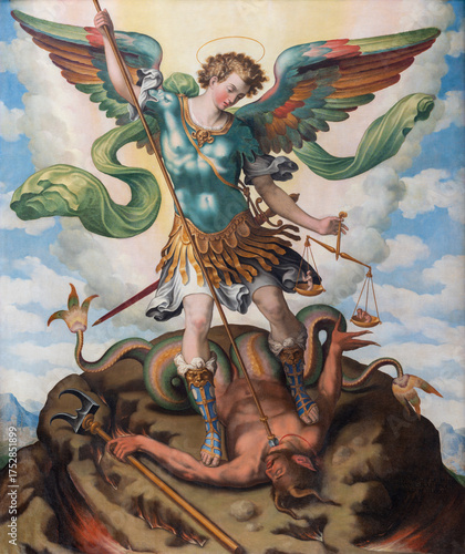 Obraz na płótnie RAVELLO, ITALY - OCTOBER 7, 2025: The painting of St