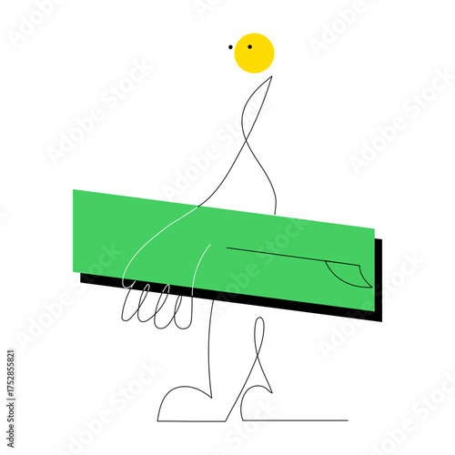 A sketchy style illustration representing fitness tracker
