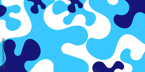 Minimal abstract fluid background with deep blue sea color combination design. Background concept design