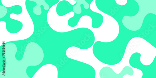 Minimal abstract fluid background with green color combination design. Background concept design