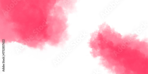 Pink cloud isolated on transparent background for design element and decoration