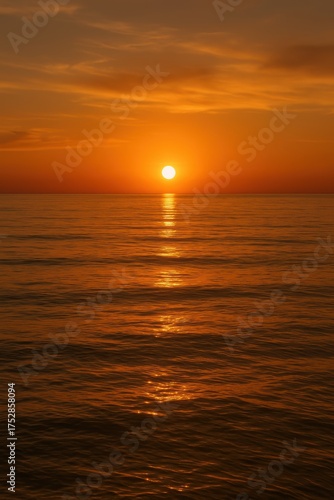 Tramonto d’Oro sul Mare Calmo