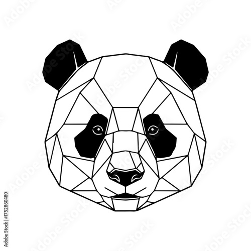 pandas vector line art