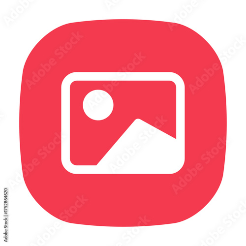 photo image symbol for media file UI icon.