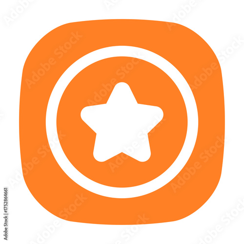 favorite or rating symbol UI icon.