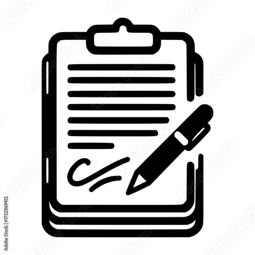 Contract Signed: A close-up shot of a document, a pen with a signature confirming a significant agreement, showing the legal commitment and formality of a contract.