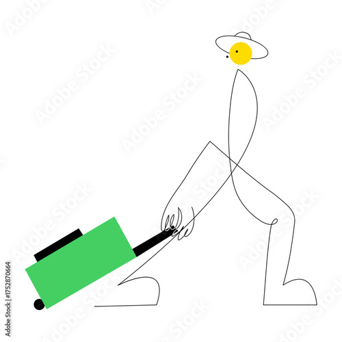 A sketchy style illustration representing fitness tracker