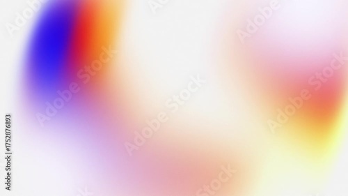 Soft Gradient Blur Abstract Background With Blue Red Yellow Hues