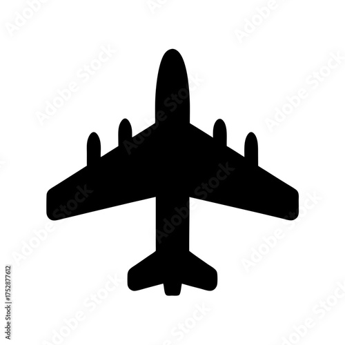 Silhouette of a modern jet fighter aircraft viewed from above showcasing its sleek design and powerful engines for aerial combat and defense missions