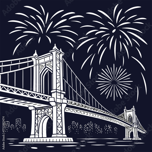 Silhouetted assault rifle silhouette ready for action in dramatic night scene isolated on transparent background