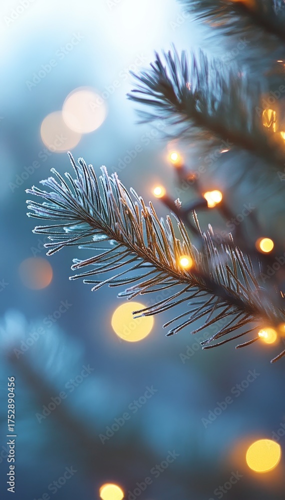 custom made wallpaper toronto digitalSoft Winter Mood Close Up with Beautiful Glowing Backdrop and Captivating Bokeh Magic Effects