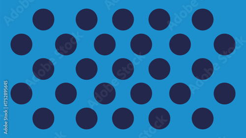Vibrant blue background with dark navy polka dot pattern for modern designs and creative projects that need a fun, eye catching backdrop