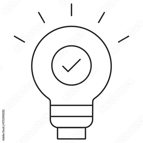Idea Icon, Power of Ideas, Turning Concepts into Reality, Inspiring Innovation and Creativity, Building the Future with Great Ideas, vector