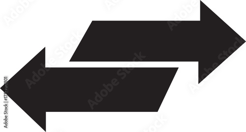 icon of two curved arrows pointing in opposite directions