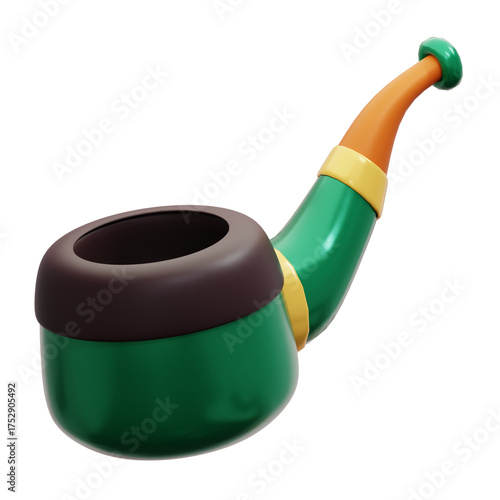 Smoking Pipe 3D Illustration