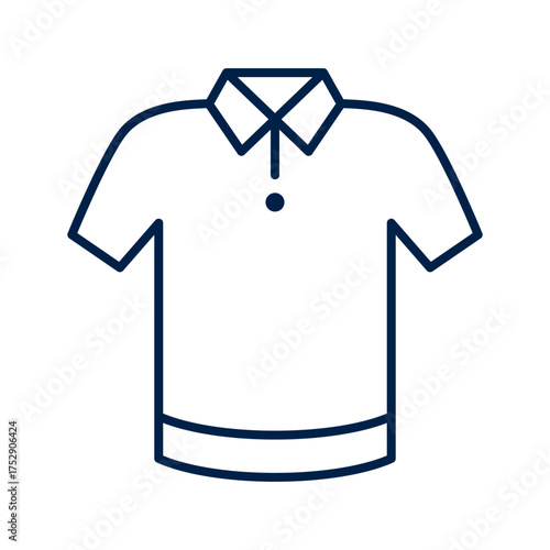 Polo shirt vector illustration icon