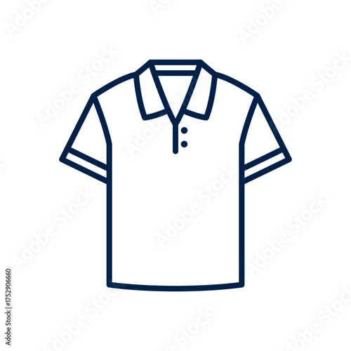 Polo shirt vector illustration icon