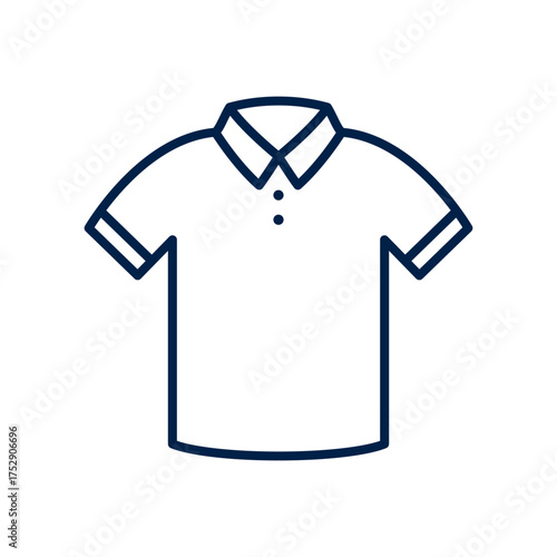 Polo shirt vector illustration icon