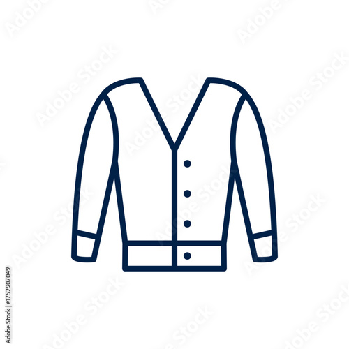 Cardigan vector illustration icon