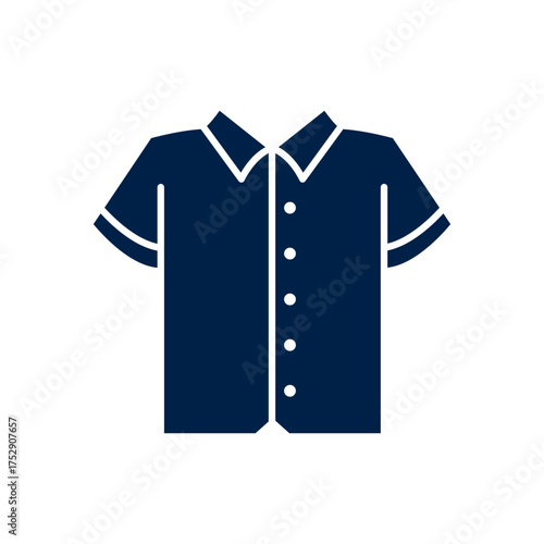 Short sleeve shirt vector illustration icon