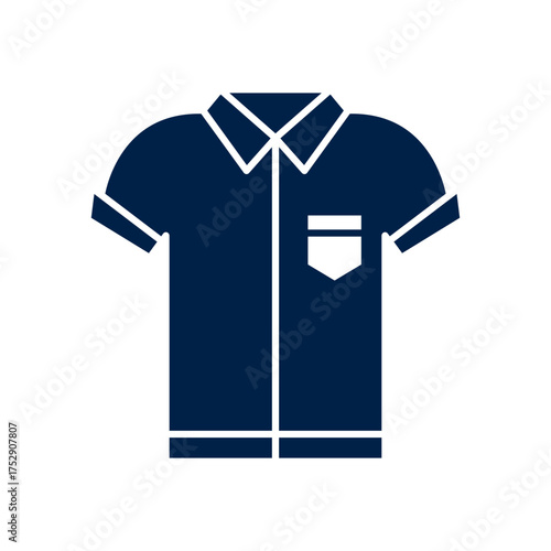 Short sleeve shirt vector illustration icon