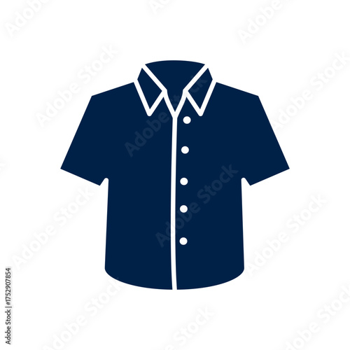 Short sleeve shirt vector illustration icon