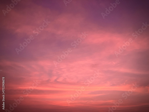 Soft Pink-Lavender Sunset Clouds Background on West Lake in Hanoi, Vietnam — Dreamy Sky Texture for Banner & Web Header