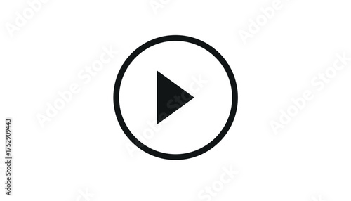 Music or video play bar icon. Audio player for songs or podcast playlist. Play or pause button. Dark theme. Vector illustration	