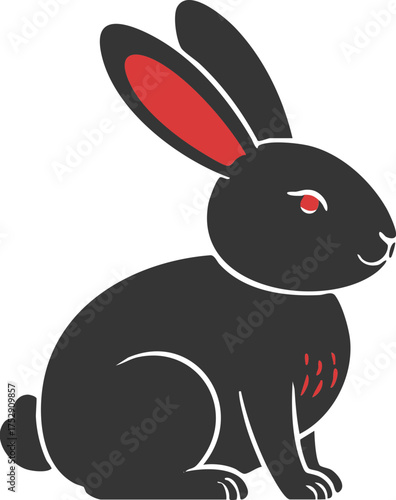 Gentle Rabbit in the Meadow