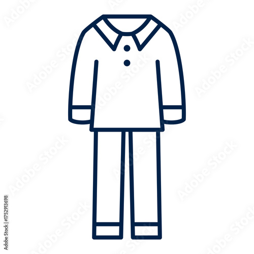 Pajamas vector illustration icon