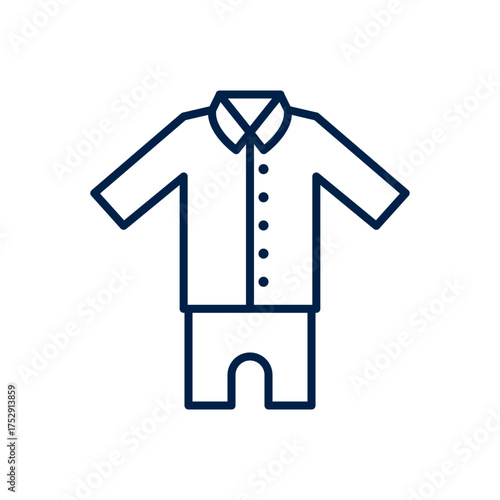 Pajamas vector illustration icon