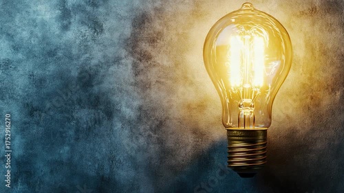 A simple light bulb mounted on a wall, ready for use