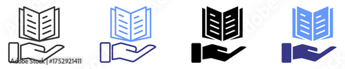 studies icon set multiple style