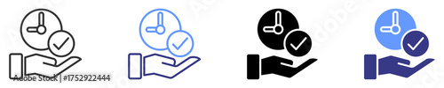 me time icon set multiple style