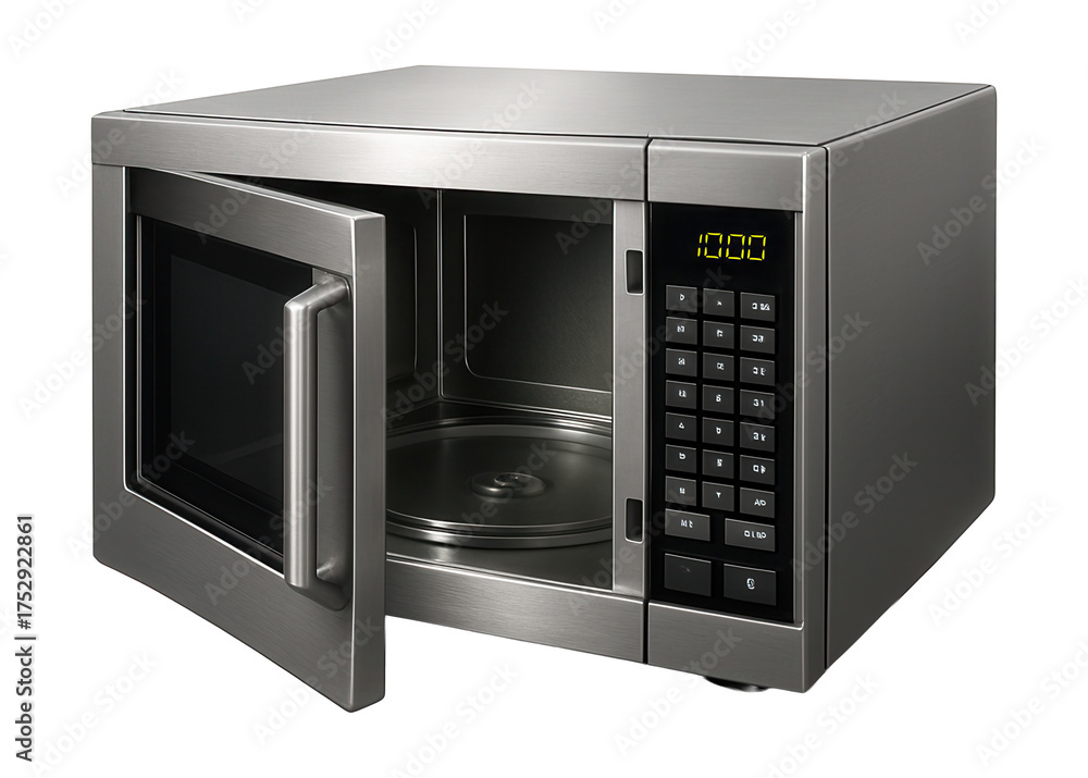 Fototapeta premium Programmable microwave for community center kitchen use.