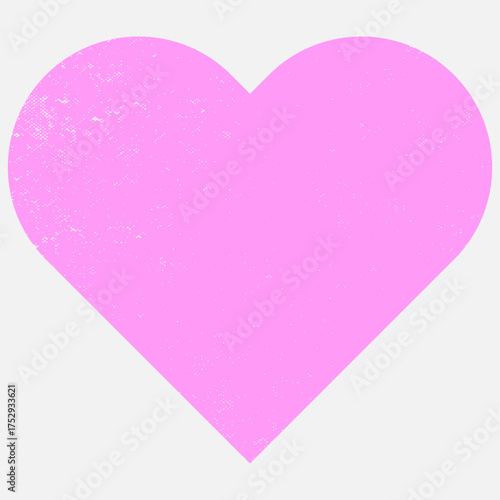 Heart symbol semi flat color vector element. Full sized object on white. Love and support expression. Happy valentines simple cartoon style illustration for web graphic design and animation