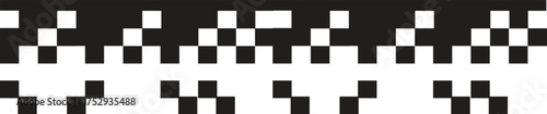 Dispersed background. Disintegration pixel effect illustration. Vector rectangle elements. Disappear transform rectangle texture. Dissolved filled square.