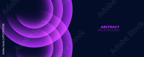 Futuristic abstract background with color gradient circles. Glowing vibrant colored spheres for creative graphic design. Vector illustration.