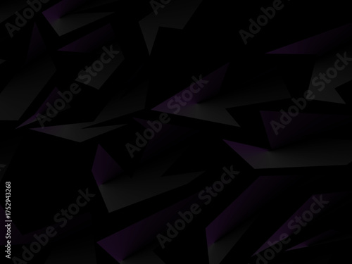 Background with abstract forged carbon fiber vector pattern with randomly arranged dark purple and black fragments, creating a modern and futuristic texture.