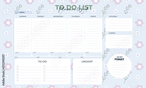 Cute kawaii elegant printable planner organizer notepad memo pad and scrapbook elements	