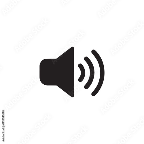 Speaker icon vector. Flat Sound Speakers symbol
