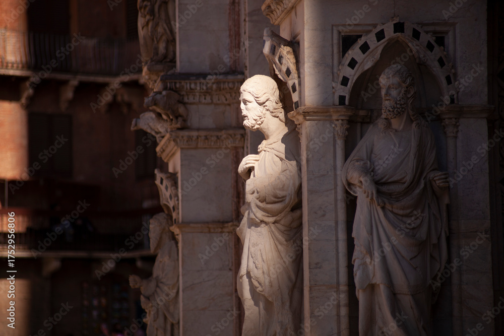 Fototapeta premium Italia, Toscana, Siena. Piazza del Campo.