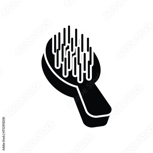 Hairbrush Vector icon