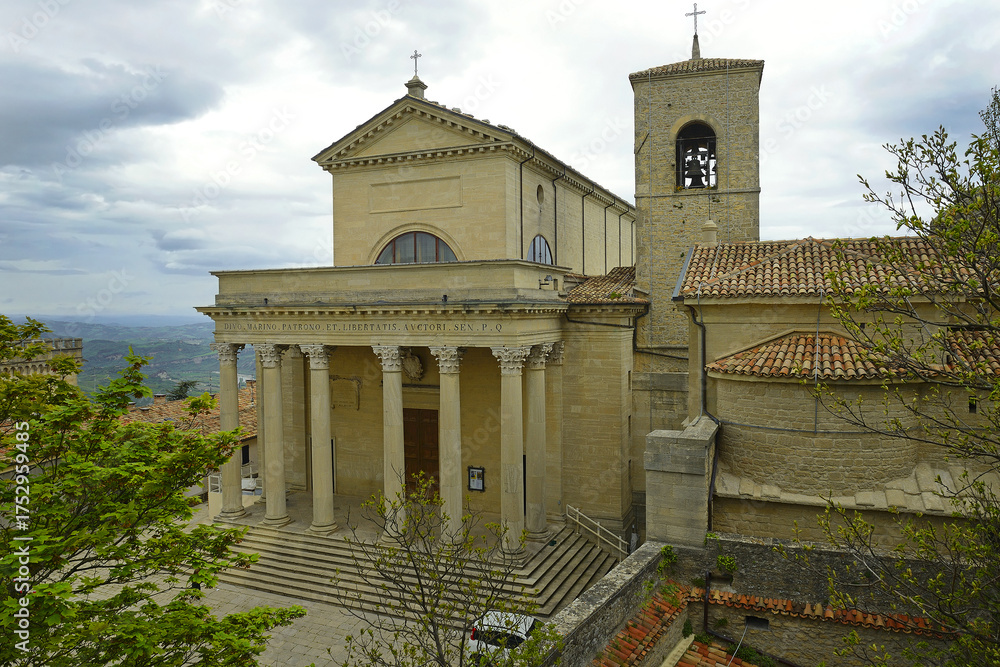 Obraz premium Basilica of San Marino. Catholic Church of the Republic of San Marino
