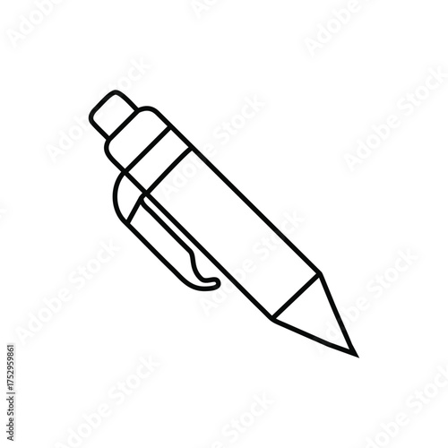 Pen Vector Icon Writing Tool Office Stationery Illustration